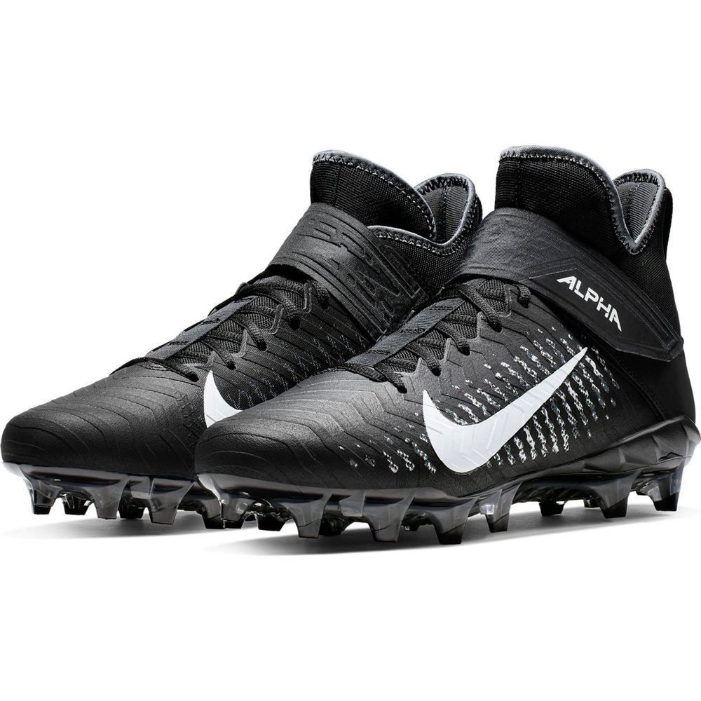 Nike Alpha Menace Pro 2 Mid ‘Black White’ Men’s Size 11.5 Mid Cleats